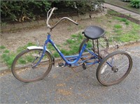 Vintage 3 wheel bike with basket