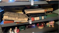 Shelf lot of Books