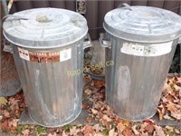 Galvanized Cans with Lids