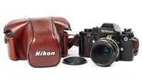 Nikon F3 w/ 55mm f/3.5 Lens & Ever-Ready Case.