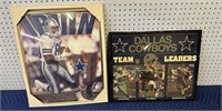 VINTAGE COWBOYS CLOCK AND PRINT NFL