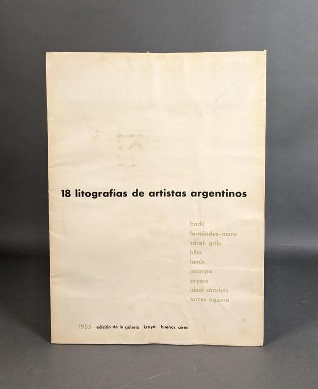 18 litografias de artistas argentinos.