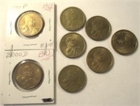 (8) Sacagawea Dollar Coins