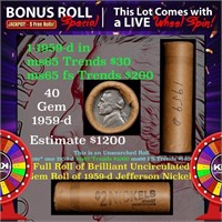 1-5 FREE BU Nickel rolls with win of this 1959-d S