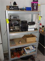 Radios & Parts w/ Shelf