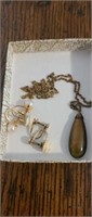 5 pieces 1/20 12k gold jewelry, 1 pendant