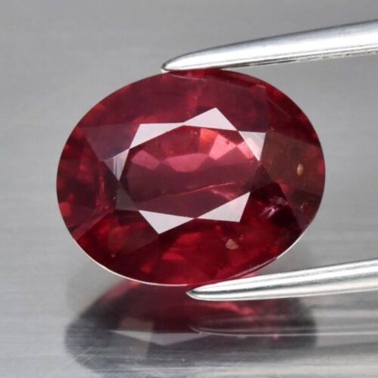 CERT SI 2.83 ct Rhodolite Africa