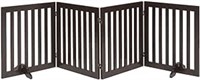 beeNbkks Freestanding Pet Gate for Dogs with 2PCS