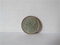 1966 CANADIAN 25 CENTS SILVER COIN