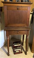 Late 1800s Walnut Paymaster's Desk