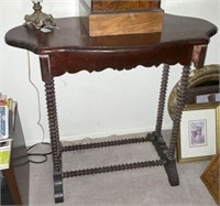 Antique Surrender Table, Turned Legs