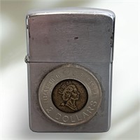 Vintage 1963 Zippo Lighter W/ CDN Toonie Coin