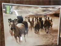 18" x 24" Running Horses Poster Picture