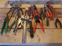Large Lot Of Pliers & Wrenches