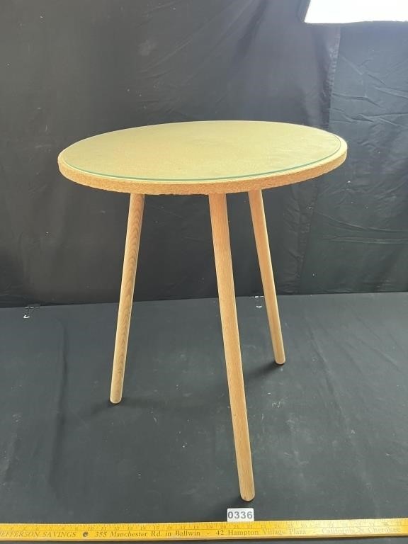 3-Legged Table w/ Glass Top