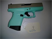 GLOCK 43 9MM IN ROBIN EGG BLUE