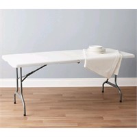 Like New Mainstays 6 ft. Folding Table, White