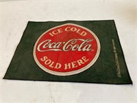 Coca-Cola cloth advertising 13” x 18”