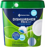 SM1327  Member's Mark Dishwasher Pacs, 105 Count