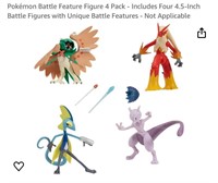 Pokémon Battle Feature Figure 4 Pack
