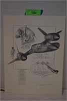 SR-71 Print Signed by Artist John Shaw