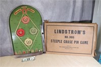 1933 Lindstrom's Steeple Chase Pinball Marble Game