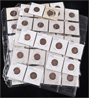 (50) INDIAN HEAD CENTS