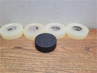 4 Heavy Clear Tape + Hockey Puck