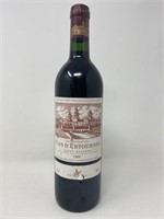 1989 Cos D’ Estournel Saint-Estephe Red Wine.