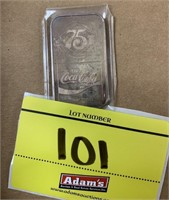 75TH ANNIVERSARY, COCA-COLA, 1 OUNCE BAR