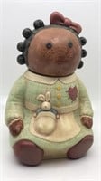 Vintage Treasure Craft Doll Cookie Jar Ceramic