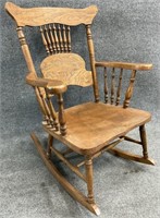 Antique Oak Rocking Chair