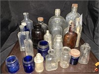 ANTIQUE BOTTLE COLLECTION - ASSORTED SIZES &
