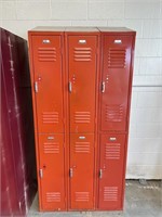 Penco 3 Section Double Lockers