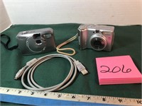 2 cameras & 1 cord