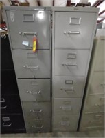 HON 5-Door Metal Filing Cabinets (15"×26.5"×60")