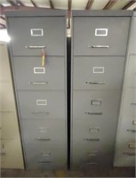 5-Door Metal Filing Cabinets (18"×28"×60")