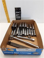 1/2" MISC SOCKETS W/ RATCHET-DEEPWELLS & SHORTYS