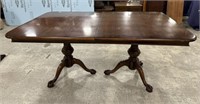 Late 20th Century Cherry Double Pedestal Dining Ta
