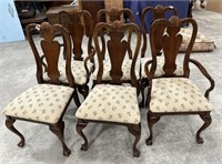 6 Late 20th Century Cherry Dining Chairs
