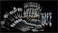 Collection of Antique Sterling flatware 1326 grams