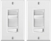 2 Pack Decora SureSlide Universal LED Dimmer,