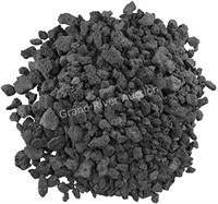 American Fireglass Medium Black Lava Rock 10lbs