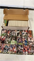 Lot of football cards set may not be complete.