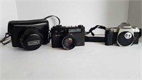 YASHICA 35mm CAMERA + PENTAX CAMERA BODY