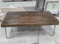 Steve Silver Wood Coffee Table w/Metal Legs $300