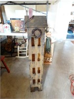Wood country light up house 45"h