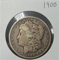 Silver U.S. Morgan 1 Dollar 1900 Fine