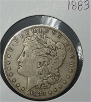 Silver U.S. Morgan 1 Dollar 1883 Fine