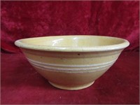 Antique banded bowl yellowware.